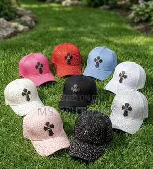 Faith Sparkles Crystal Y2K Cross Cap