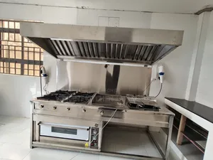 Combined Commercial Kitchen Cooker With Hood