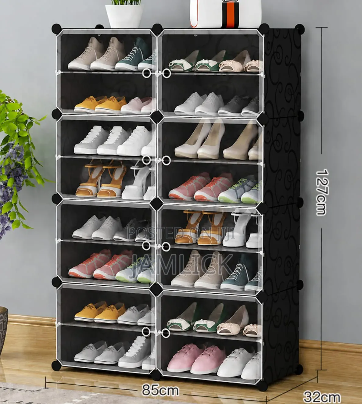 High Quality Portable Plastic Shoe Rack Organizer - Sn