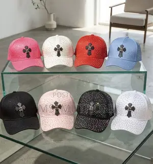 Diamond Studded Chrome Hearts Hat