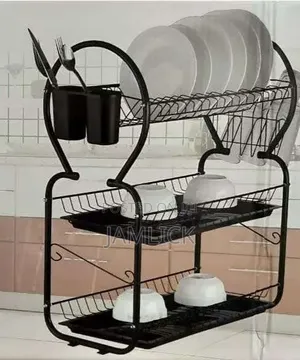 Black 3-Layer Dish Rack - Sn