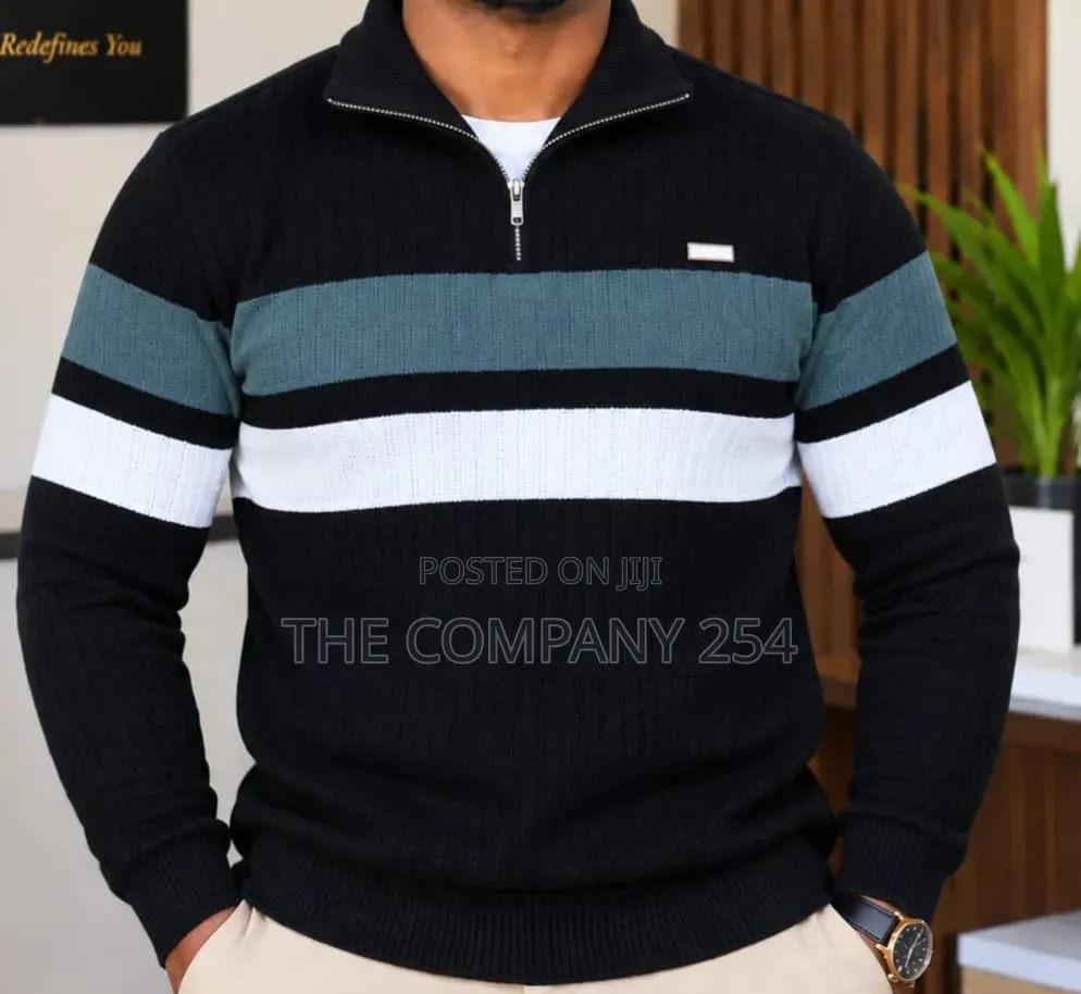 Quality Casual Designer Fleech Quarter Zip Sweatshirt for Men