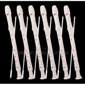 (6 Pcs) 8 Holes Abs Cream Music Flute