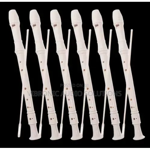 (6 Pcs) 8 Holes Abs Cream Music Flute