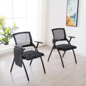 Foldable Chair With Writing Table Pad.