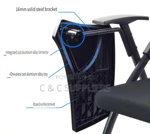Foldable Chair With Writing Table Pad.