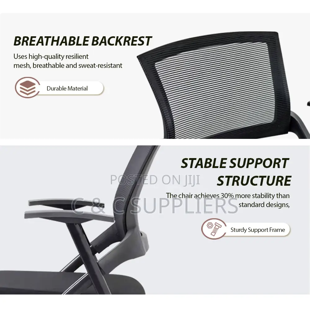 Foldable Chair With Writing Table Pad.