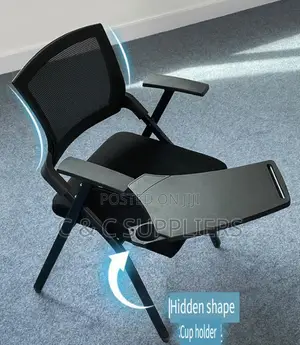 Foldable Chair With Writing Table Pad.