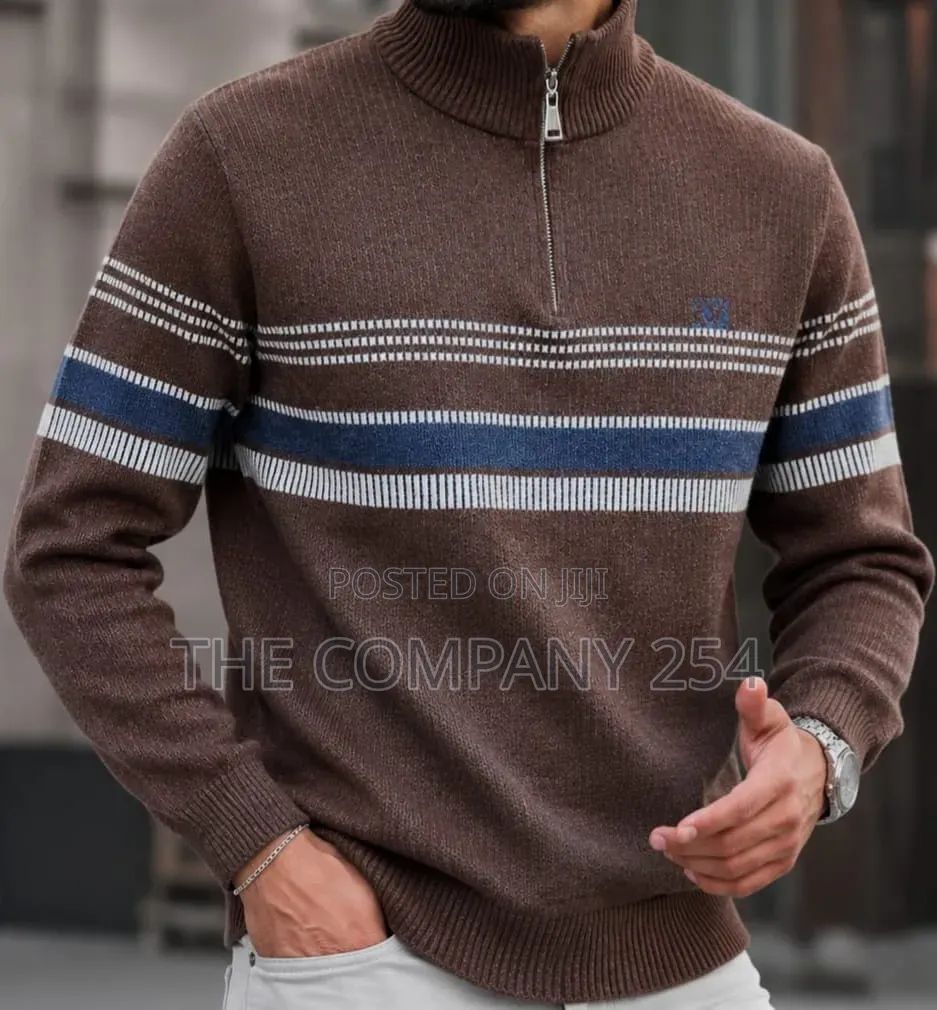 Quality Casual Designer Fleech Quarter Zip Sweatshirt for Men