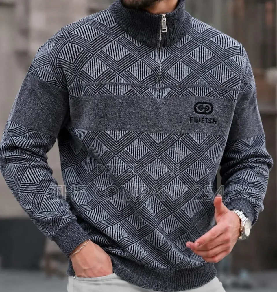 Quality Casual Designer Fleech Quarter Zip Sweatshirt for Men