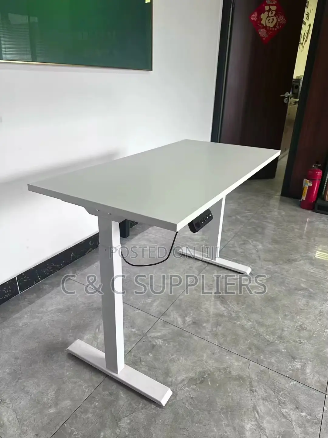 White Modern Electric Table-140cm