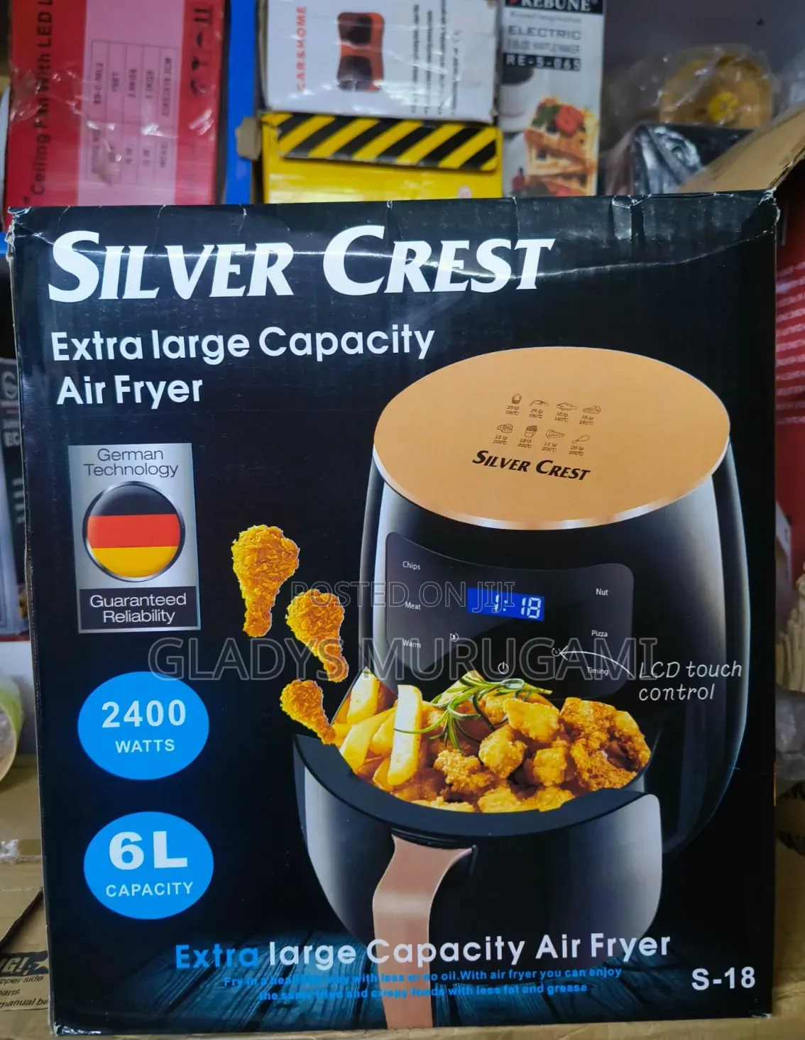 6 Litres Silver Crest Air Fryer