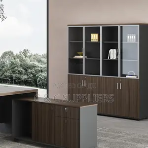 2-Door Executive Wooden File Cabinet.
