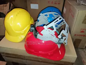 1 Plastic Helmet - Either -Red,yellow,blue