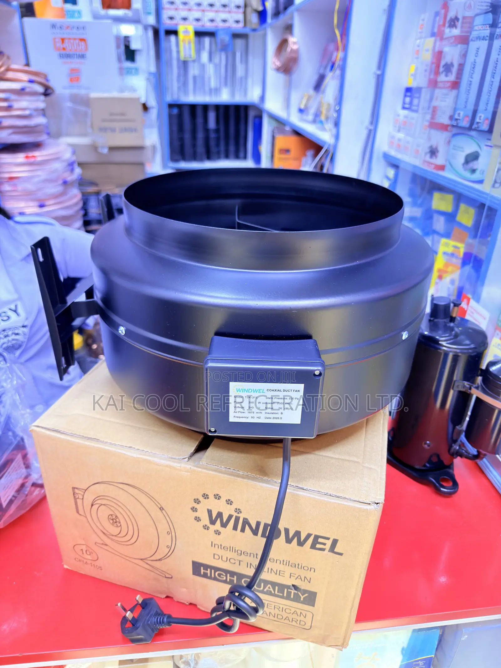 Windwell Metallic Duct Inline Fan 6", 8", 10", 12" 14"