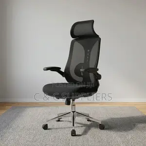 High Back Ergonomic Staff Chair With Flip Armrest