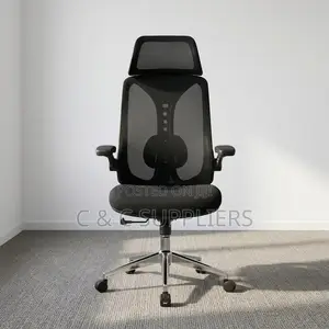 High Back Ergonomic Staff Chair With Flip Armrest