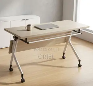 Office Table : 1.4M Wooden Foldable Office Table
