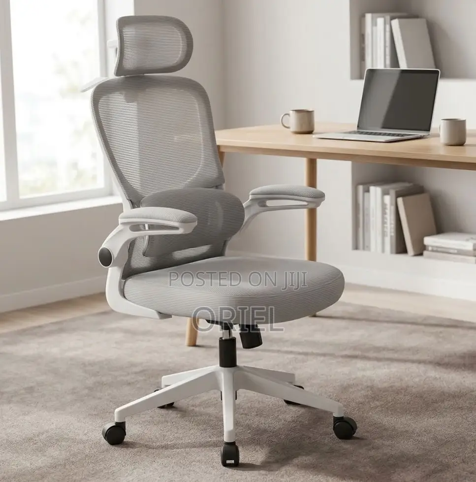 Modern Office Chair: Gray Office Seat