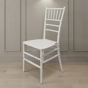 Home Chairs; White Stackable Home Seats for Weddings and Functions
