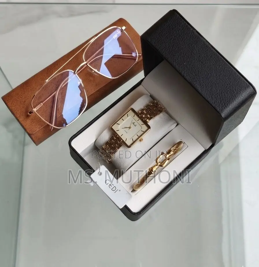 Aura of Elegance Set (Watch, Jewelry, and Eyewear):