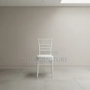 Home Chairs; White Stackable Home Seats for Weddings and Functions
