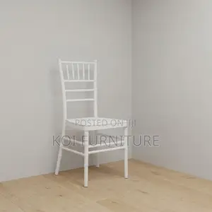 Home Chairs; White Stackable Home Seats for Weddings and Functions
