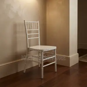 Home Chairs; White Stackable Home Seats for Weddings and Functions