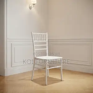 Home Chairs; White Stackable Home Seats for Weddings and Functions