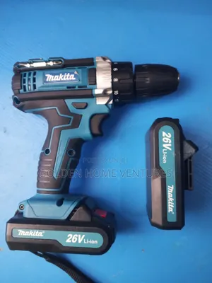 Rechargeable Cordless Impact Drill Set With 2 Batteries