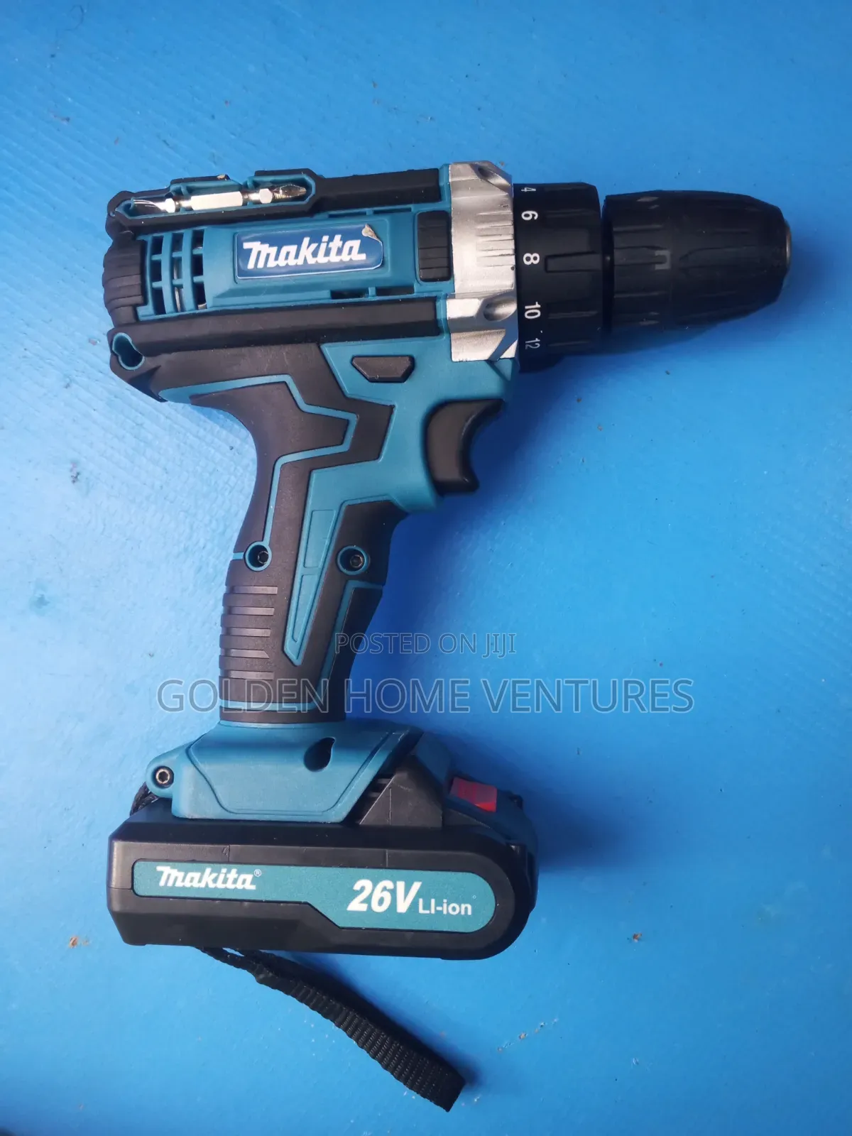 Rechargeable Cordless Impact Drill Set With 2 Batteries