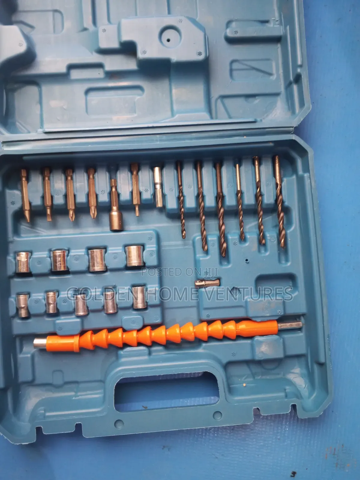 Rechargeable Cordless Impact Drill Set With 2 Batteries