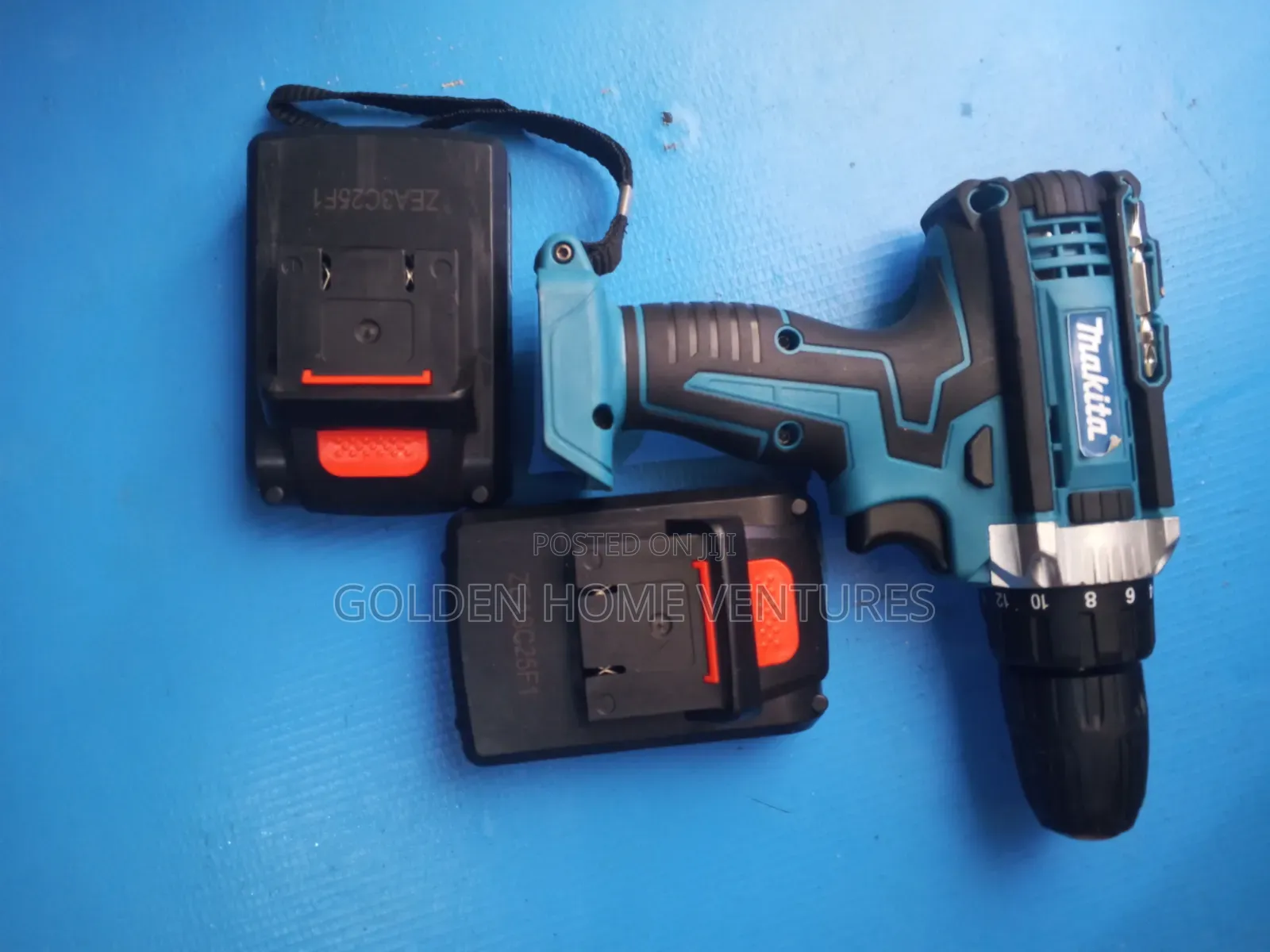 Rechargeable Cordless Impact Drill Set With 2 Batteries