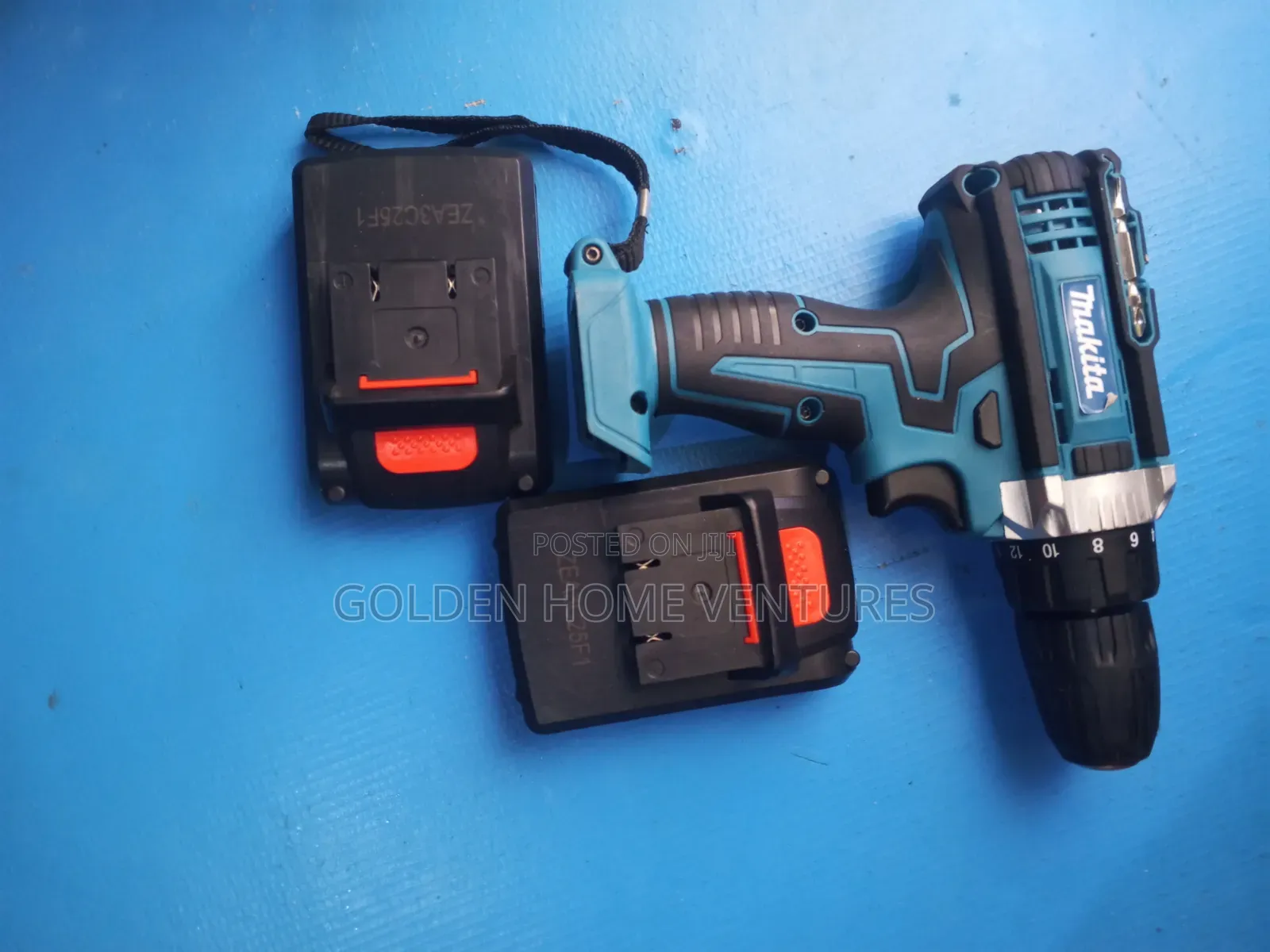 Rechargeable Cordless Impact Drill Set With 2 Batteries