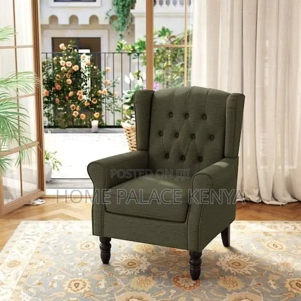 Accent Chair; Upholstered Tufted Accent Chair for Home Interiors
