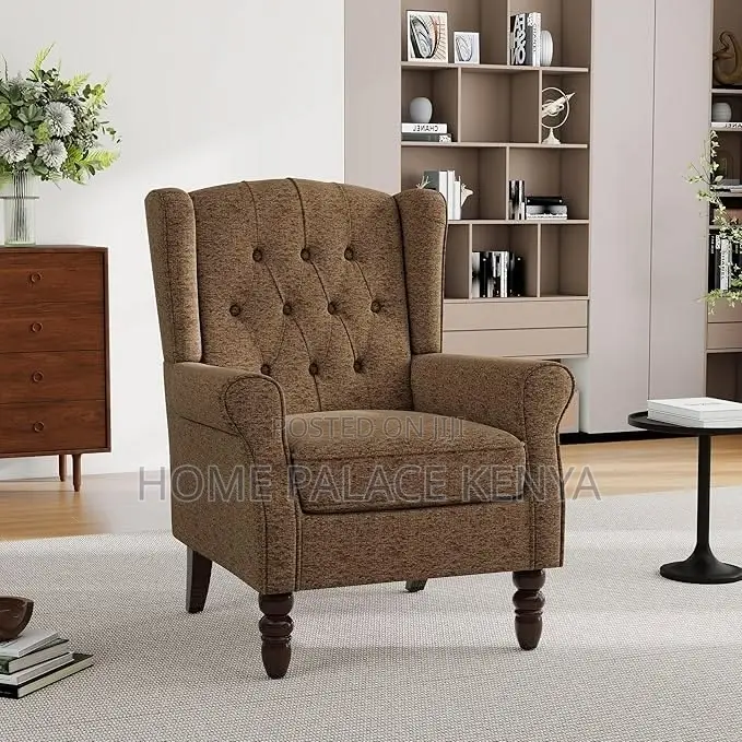 Accent Chair; Upholstered Tufted Accent Chair for Home Interiors