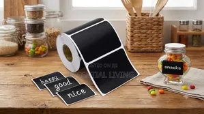 Label Sticker Roll 300pcs Eraseable Chalkboard Sticker for Labels