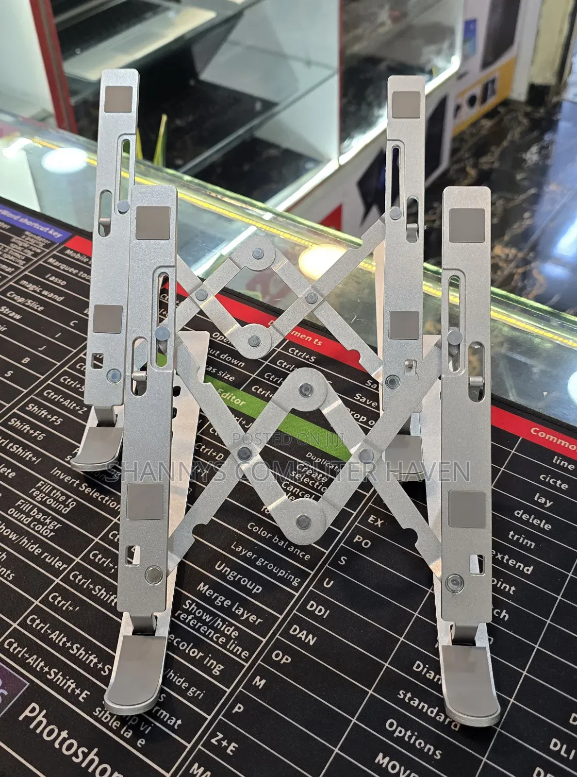 Aluminium Foldable Laptop Stand – Portable, Adjustable Ergonomic