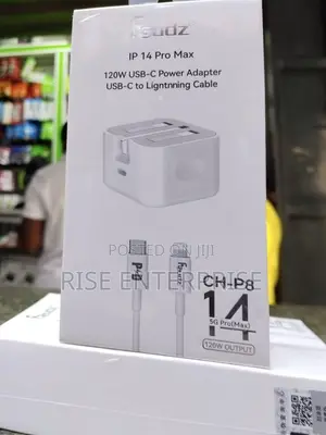 120W iPhone 14 Pro Max Complete Charger With Lightning Cable