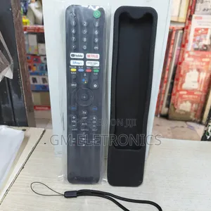 Original Sony Smart TV Voice Remote Control + Cover Case Batteries