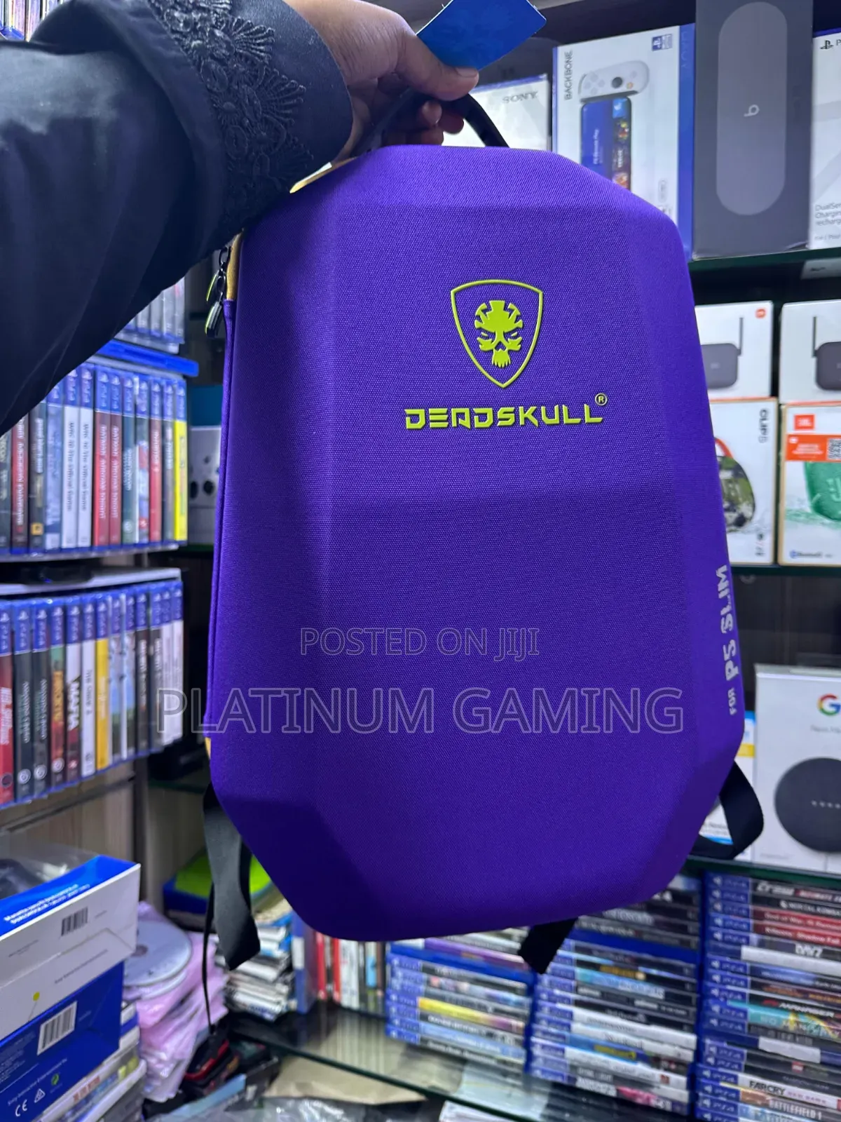 DeadSkull Hard-Shell Travel Backpack -for PlayStation 5 Slim Console