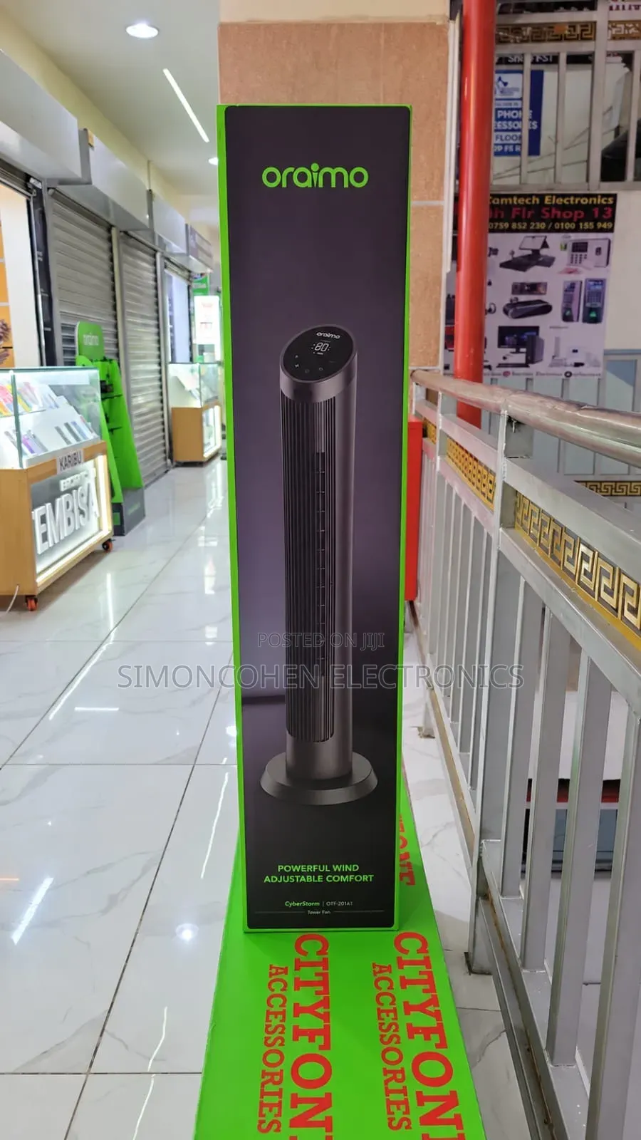 Oraimo CyberStorm 40 Inch 50W Tower Fan