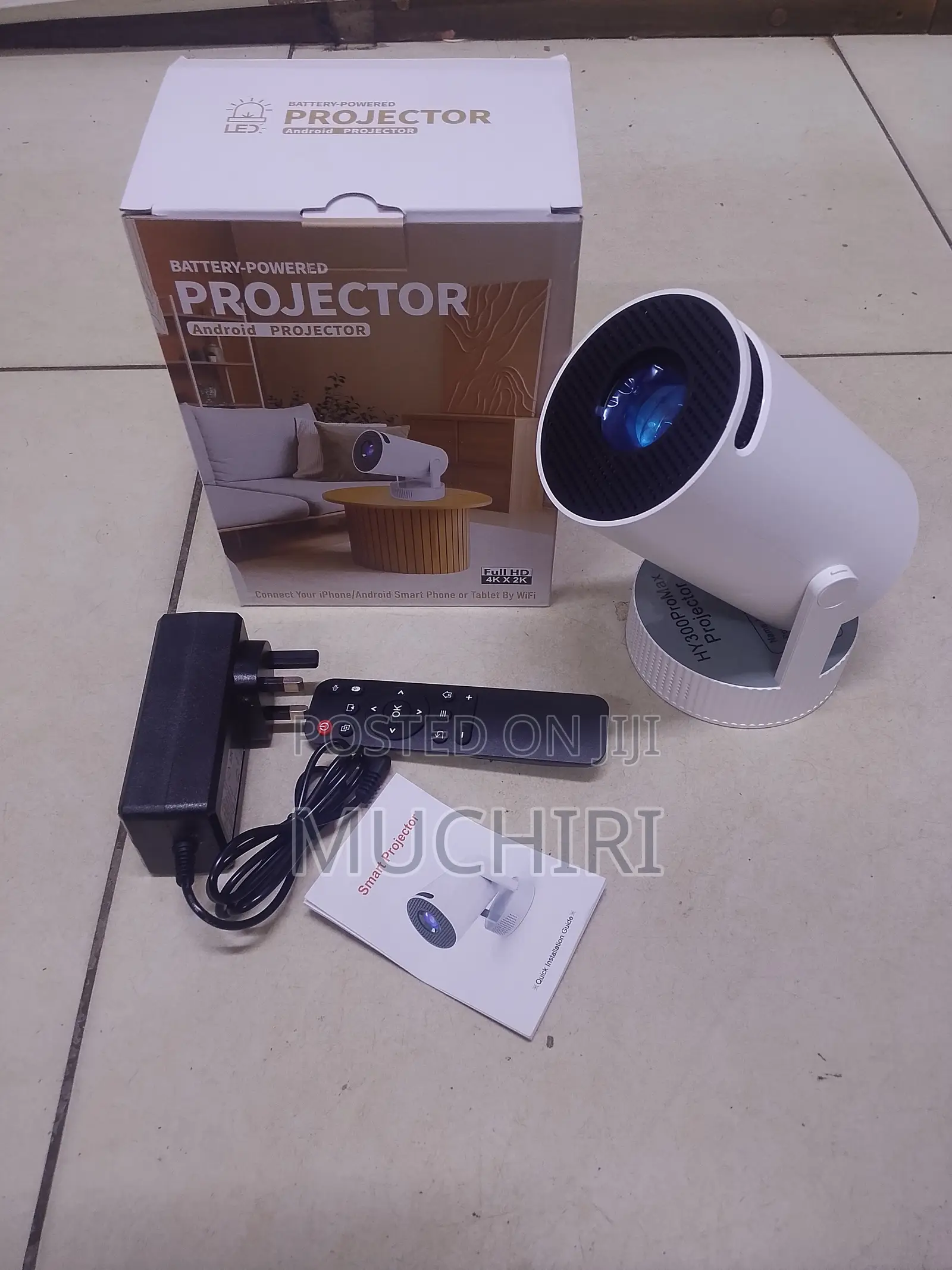 HY300 Mini Home Theatre Projector With Inbuilt Battery