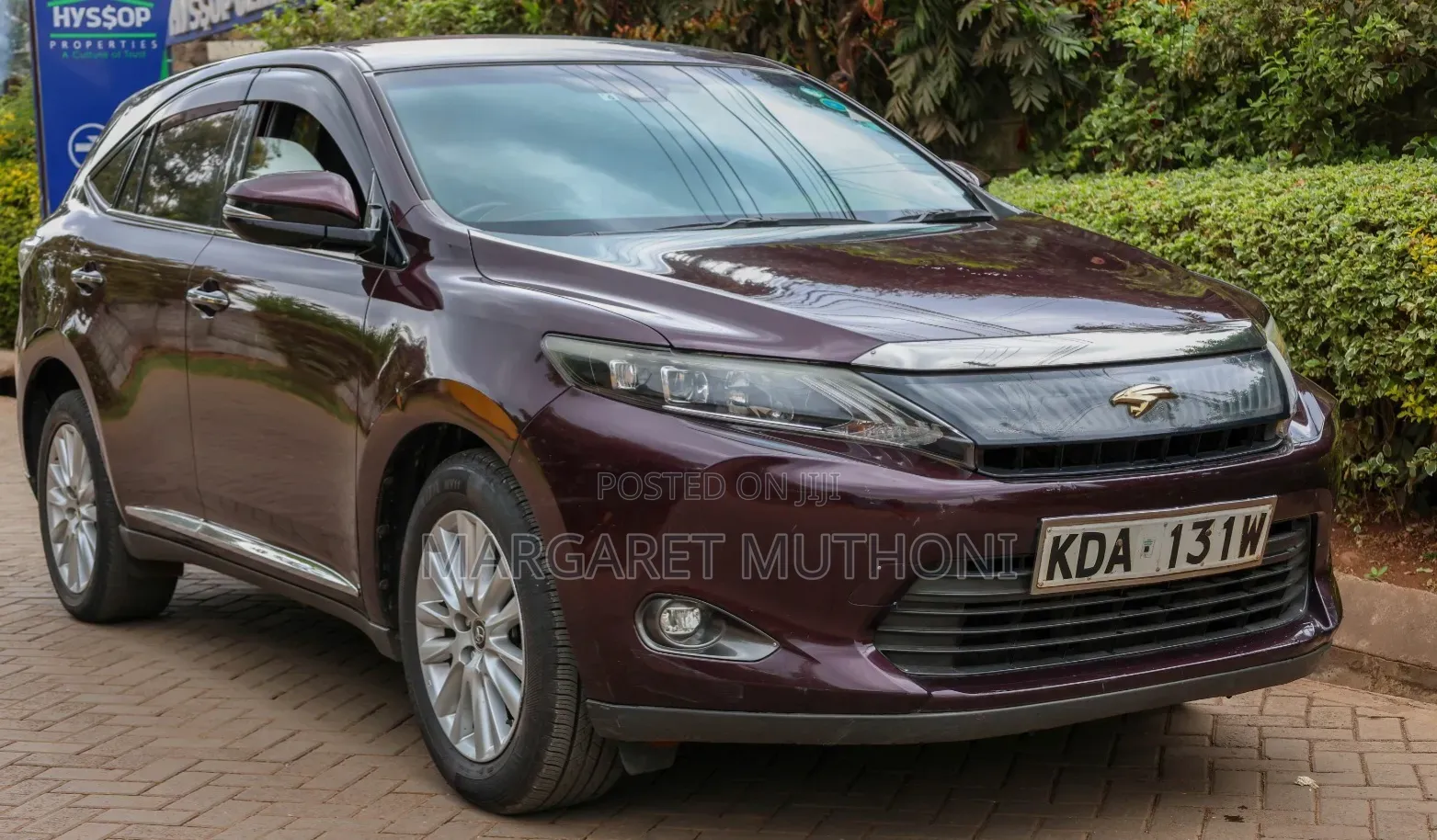 Toyota Harrier 2014 Maroon