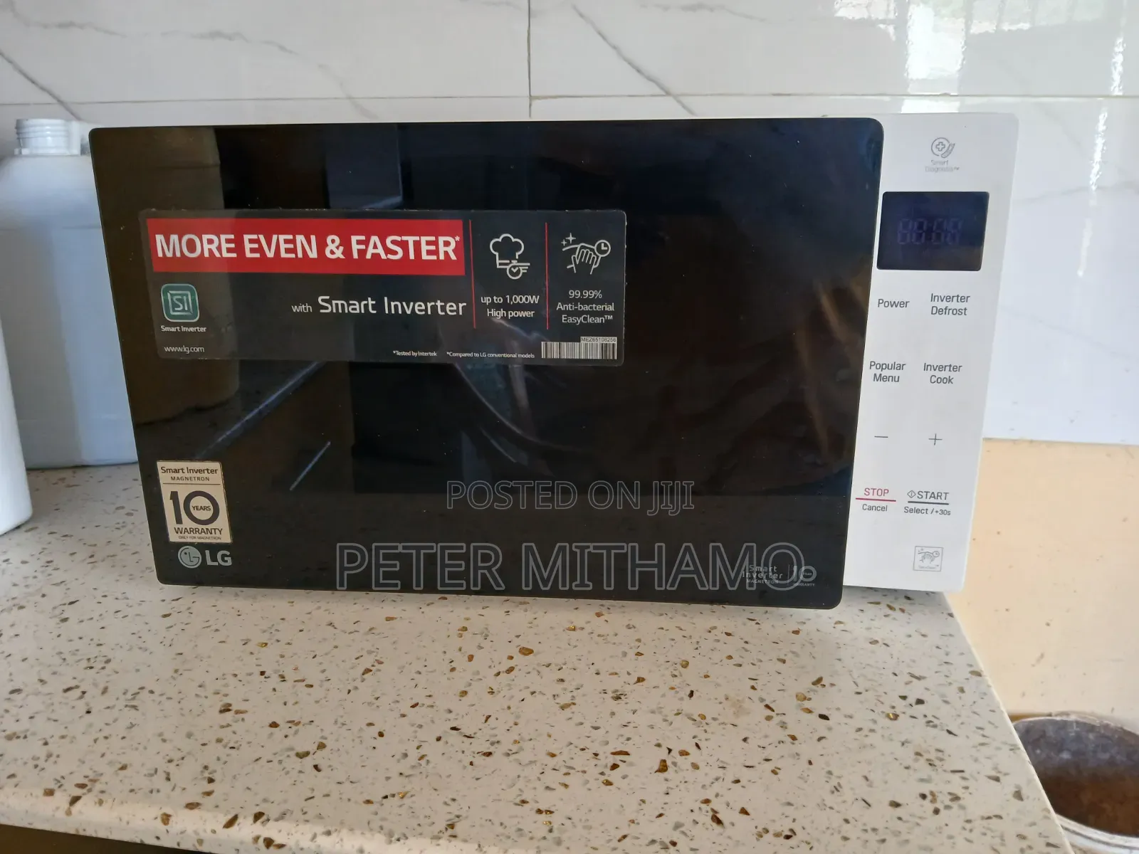 LG 25L NeoChef Smart Inverter Solo Microwave (MS2535GISW) - White