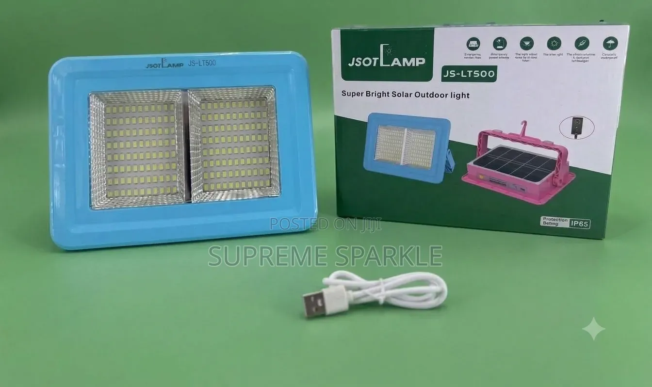 Solar Floodlight JSOT JS-LT500 USB Rechargeable Lamp