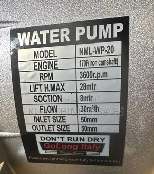 Gasoline Water Pump 8hp