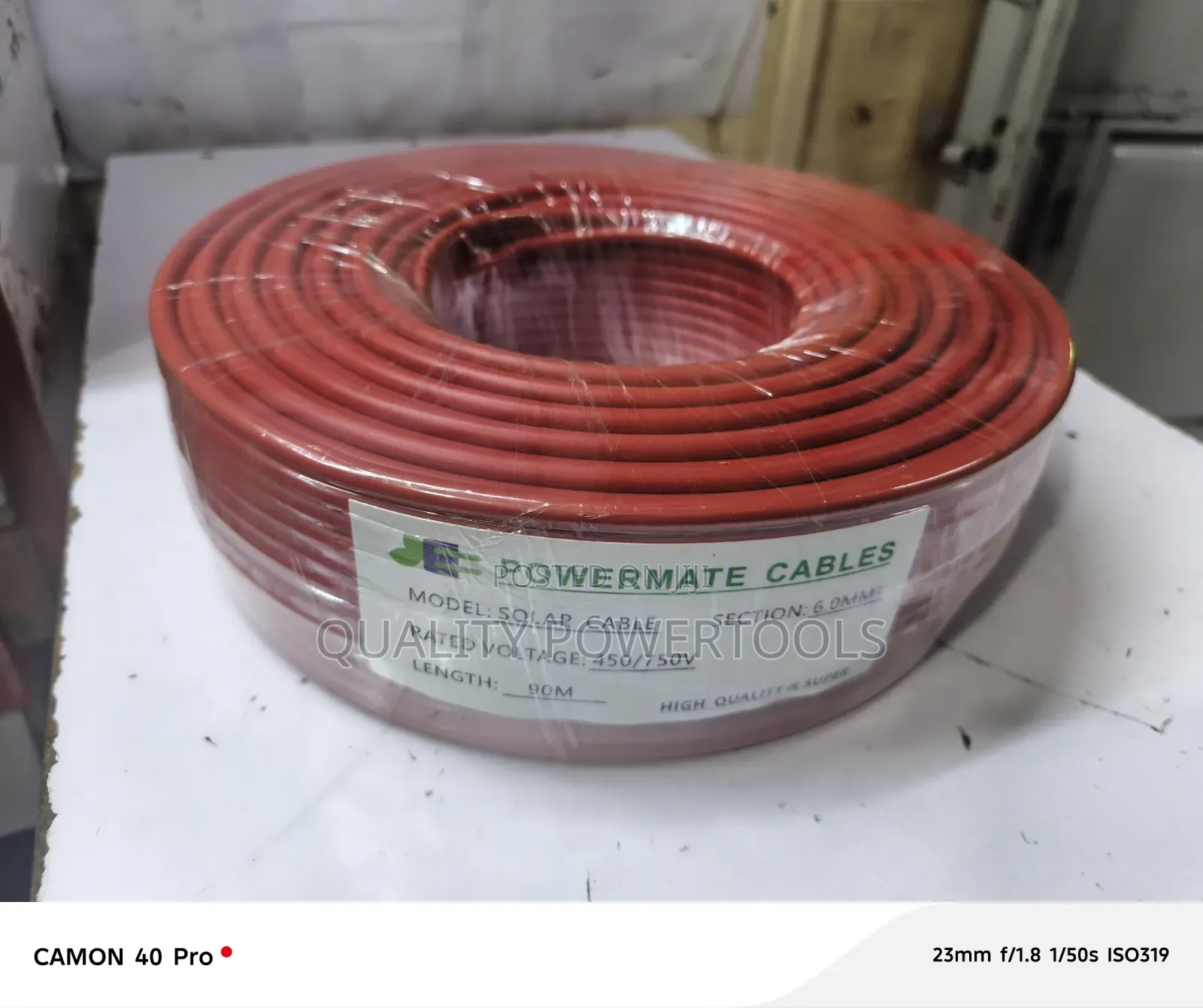Powermate Solar Cable 90m-6mm2
