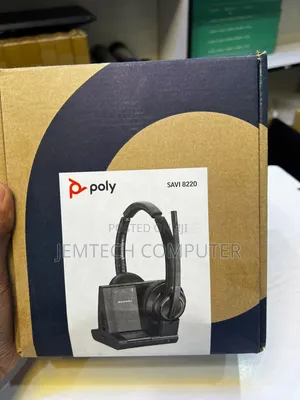 Poly Savi 8220 Enterprise-Grade Wireless Binaural(stereo) DECT Headset
