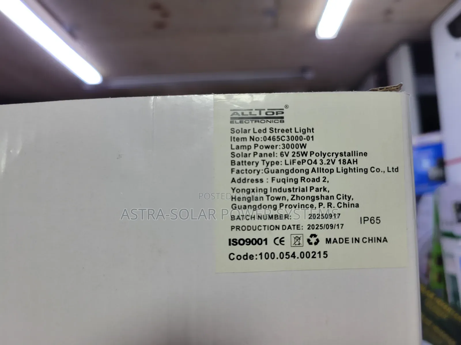 Alltop 3000W Solar Street Light